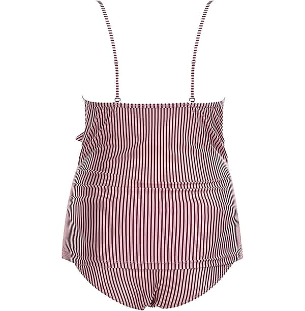 Gravidbadedrakt Elegant volang med V-hals
