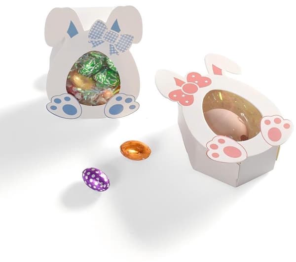 Easter Candy Packaging - Rabbit Series - Transparent Window - Two Colors - Festive Packaging