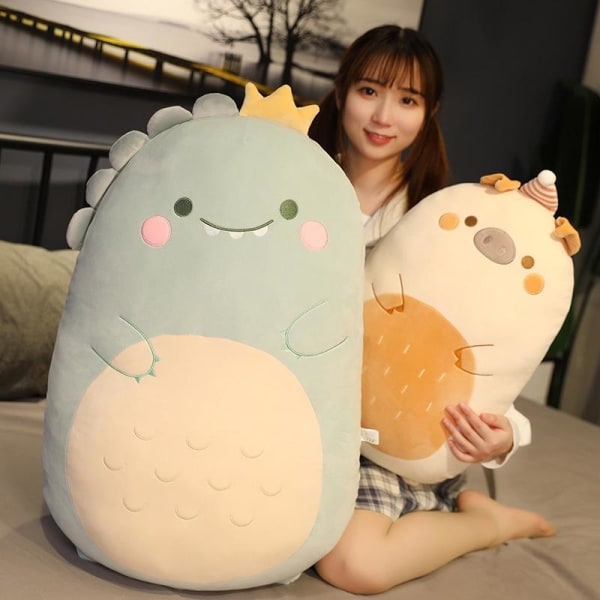 45/60cm Squishmallows kosedyr store plysjleker dyr kawaii en pingvin 1 60 cm