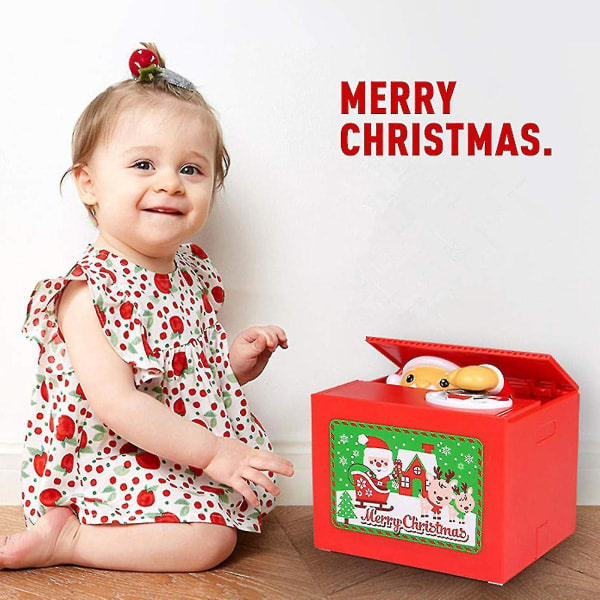 Spargris Sjungande Jultomten Min Box Merry Automatisk Sparande Min Bank