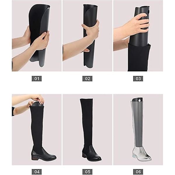 4 delar elastiskt stövelstöd för män och kvinnor stövelspindelstöd 16"