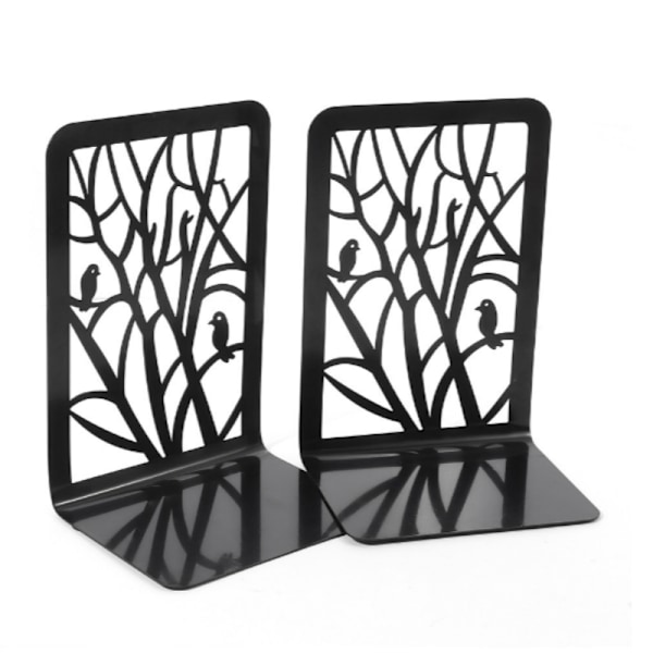 Non-slip Metal Bookends 2-pack Bird