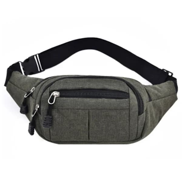 Smooth Comfortable Waist Bag Mobile Phone Bag Shoulder Bag Light Grey light grey ljusgrå