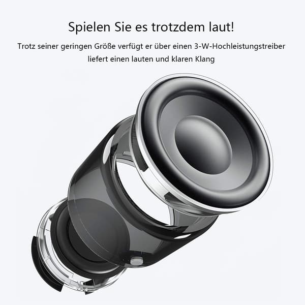 LX-EWA-A106pro Ultra Mini Bluetooth-højttaler - Sølvgrå