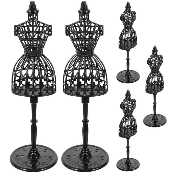 5 st Mini Dockklänning Stöd Skyltdocka Modell Hel Klänning Ställ Dockkläder Skyltdocka_tfrf