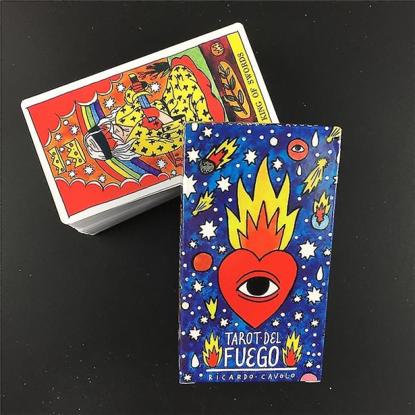 Tarot Del Fuego-kort Tarot för däck Oracles Elektronisk guidebok Spelleksak av Ricardo Cavolo78st Tt29 zdq