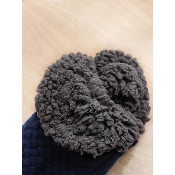Varma stickade strumpor halkstrumpor tjocka vinter strumpor inne grå 40-42 (insida 26cm) grå 40-42 (insida 26cm)