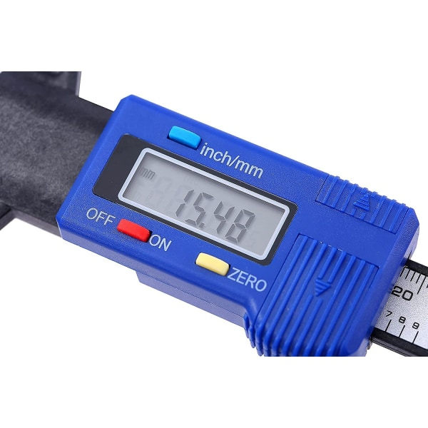 Kulfiber elektronisk digital hjuldäck djupmätare (1st, blå) zdq
