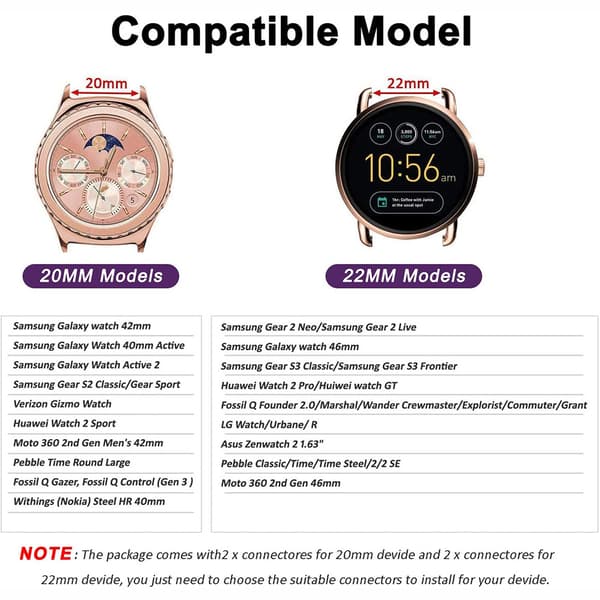 Rem til Samsung Galaxy Active 2 (22mm)/Galaxy Watch