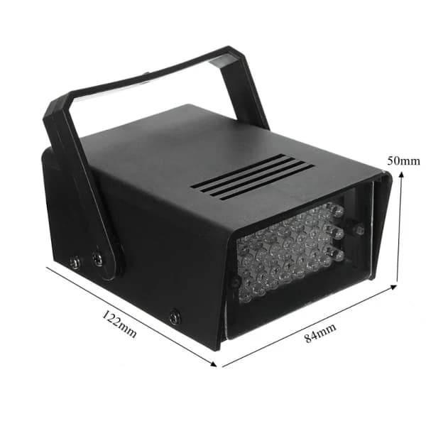 Mini Stroboskoplampe Diskolampe US-HVITT LYS US-HVITT LYS US-Hvit Lys_tfrf