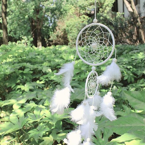 Dream Catcher Feather Weaving RED red