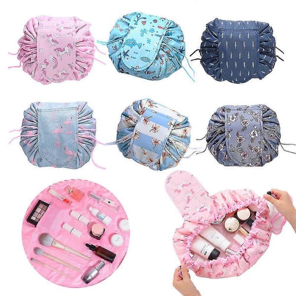 Lazy Dragskoväska för Smink Magic Cosmetic Bag GS_tfrf