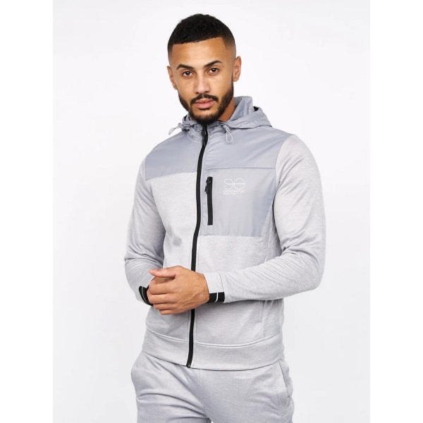 Crosshatch Mens Catmoore Full Zip Track Top M Grå Grey M zdq