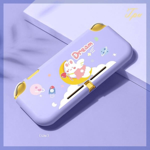 2021 nytt skyddande fodral för Nintendo Switch Lite-konsol Sött mjukt Tpu-fodral