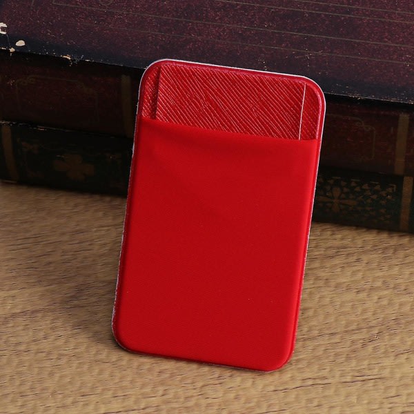 2. Telefonväska Telefonhållare Stick Telefonplånbok Stick Phone Case Stick Case Punainen 9.2*5.8*0.2cm