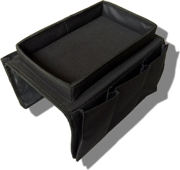 Sofabrett med Organizer – Armlenebrett – Svart