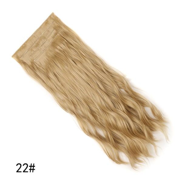 4 kpl 55 cm:n peruukkisetti naisille, vesiaalto, ihmishiukset 8BH60#