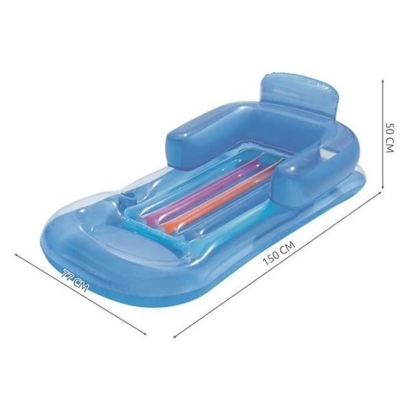 Oppustelig madras / Badering / Luftmadras Badelegetøj med kopholder Multicolor multifärg