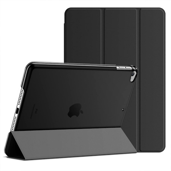 Trifold-deksel med stativ til iPad Mini 4 / Mini 5 - Svart