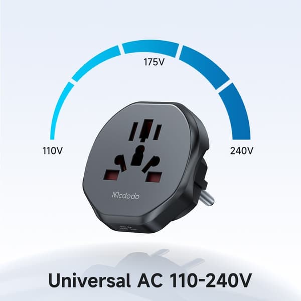 MCDODO Universal Rejseadapter EU Stik /EU/US_tfrf 93