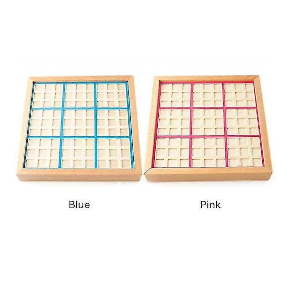 Trepuslespill Sudokubrett Tresudoku Spillsett blue