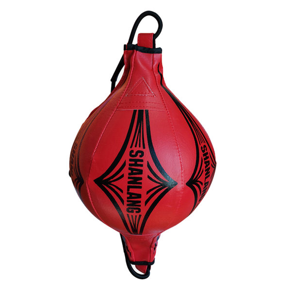 Boxningsboll Speed ​​​​Bag Speed ​​​​Träningsboll Dubbla väskor for stansning MMA Träning Träning Träning Agility Träning-Röd