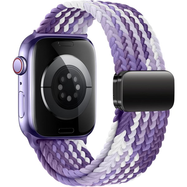 Sport Solo Loop kompatibel med Apple Watch Band 38mm 40mm 41mm 42mm 44mm 45mm 49mm for kvinder mænd SE 9 8 7 6 5 4 3 Ultra 2