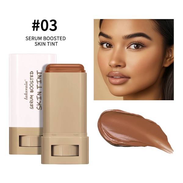 Lakerain Multifärgad Återfuktande Essenssticka - Naturlig Passform för att Ljusa Upp Hudtonen, Highlight, Rouge och Kontur Skönhetssticka #04