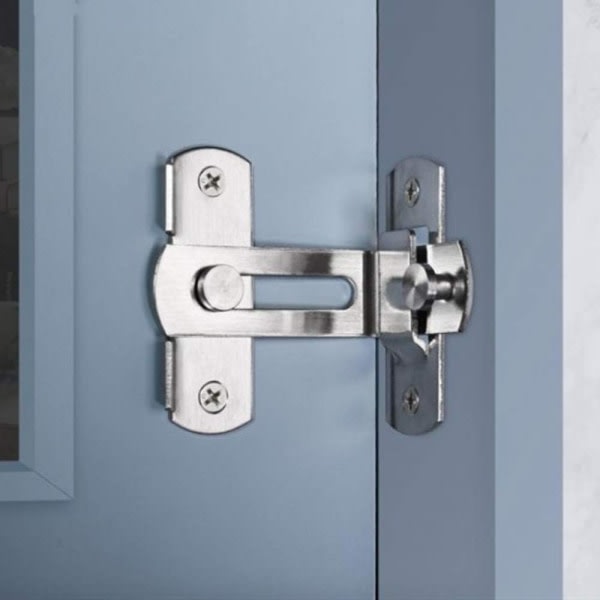 CDQ 90 tiehöylät rätvinklig dörrspärr Låsspänne Bult Glidbult fatbult med skruvar för dörrar