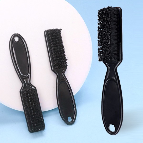 Fade-børste, 3 stk. hårklipperrensebørster i nylon, barberbladrensebørste til hårklipning, barbertilbehør, neglebørste trimmer