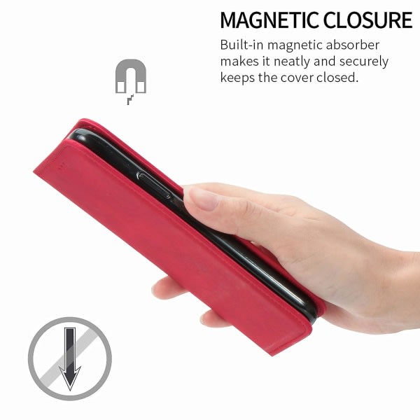 Deksel for Iphone 12 Pro Max Magnetstängning Cover Housse Etui Stötsäker - Röd null ingen