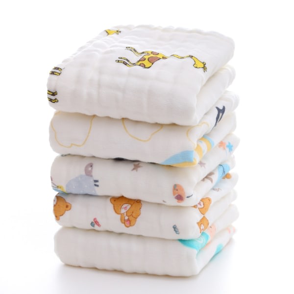 CDQ Barnhandduk High Density Cotton Sexlagers Absorbent Baby Ma