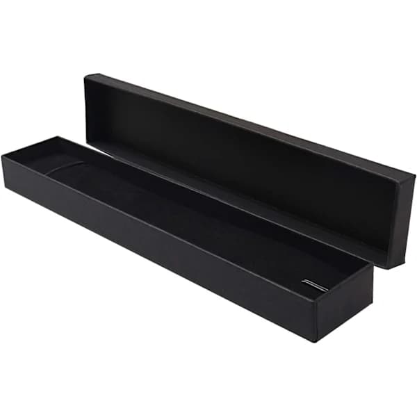 1 pc Cardboard Jewelry Box, Long Rectangular Jewelry Box