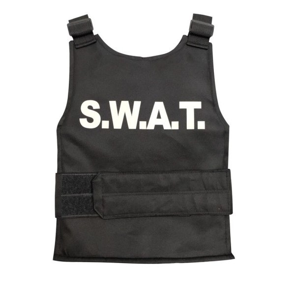 Barn SWAT Skottsäker Väst & SWAT Mössa Hatt Dräkt Fancy Klänning zdq