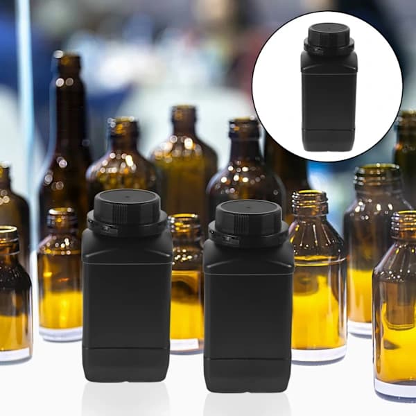 6 pcs Granular Reagent Containers Empty Chemical Bottles with Wide Neck 5x 5x