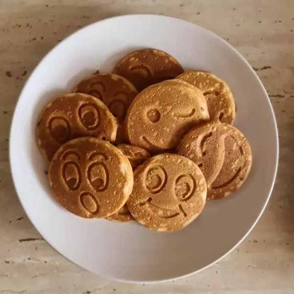 Stekpanna för Ägg & Pannkakor - Emoji / Smiley Black Svart