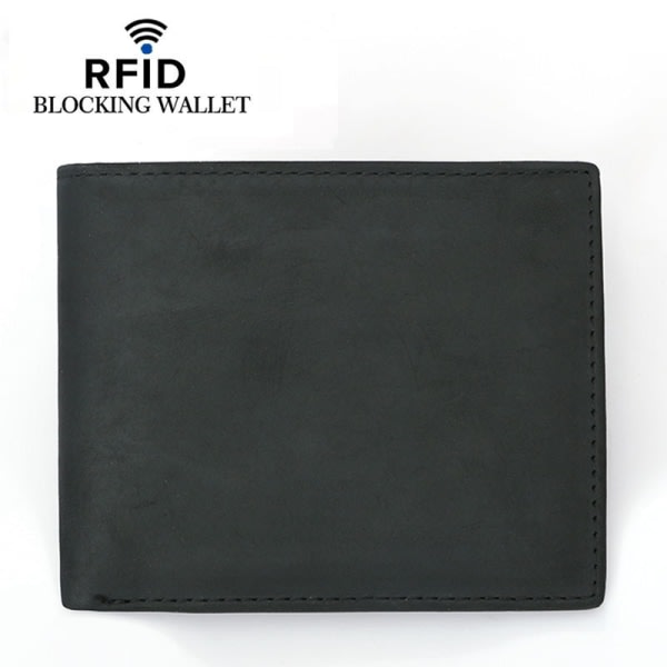 CDQ Lätt hopfällbar plånbok korthållare RFID-blokkering SvartCDQ