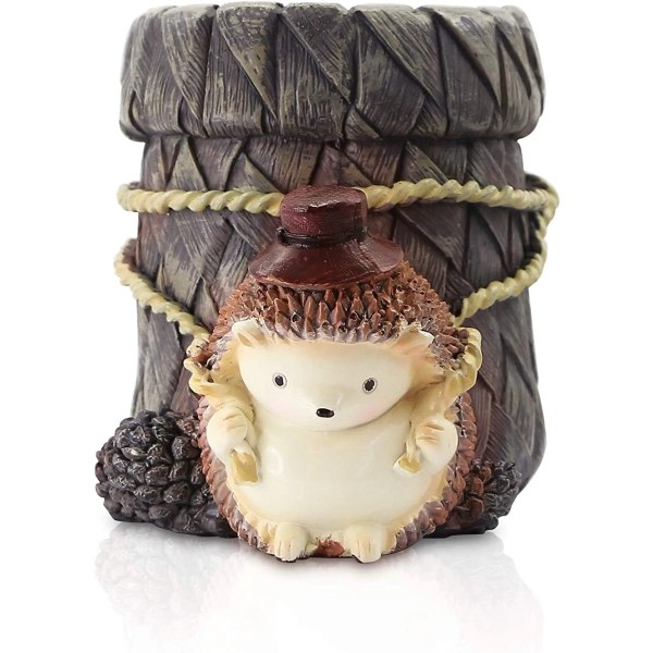Resin Crafts Pennhållare Dekoration Hedgehog Stor pennhållare