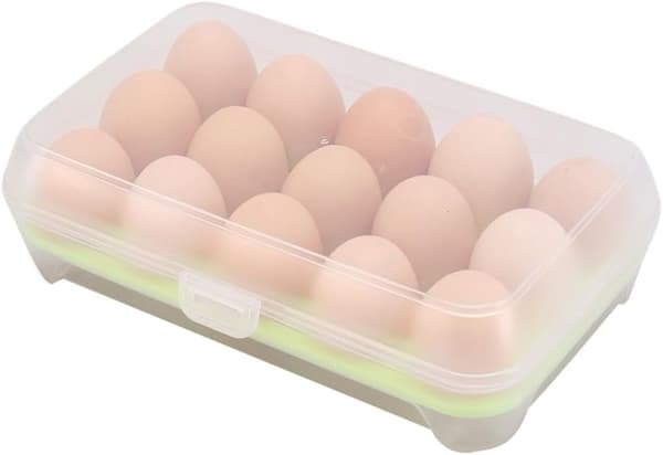 Eggboks Eggbeholder Matboks Plast Egglagring 23*15*7cm