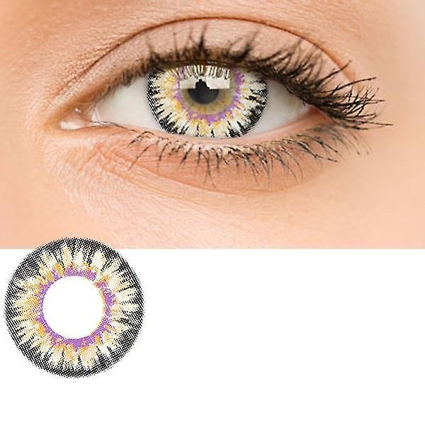 Mjuka och vackra färgade kontaktlinser Brun