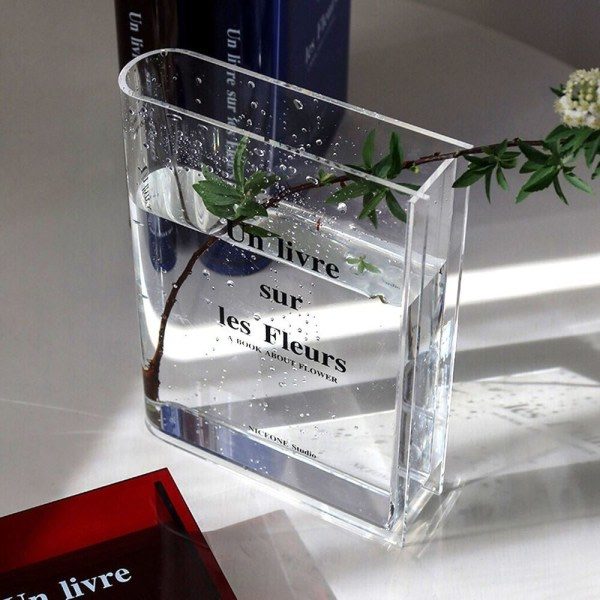 Nya Clear Book Vas Bokvaser TRANSPARENT&SVART Transparent&Svart