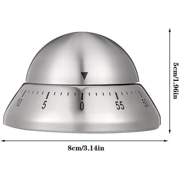 Mekanisk äggklocka 60 minutter kökstimerbänk