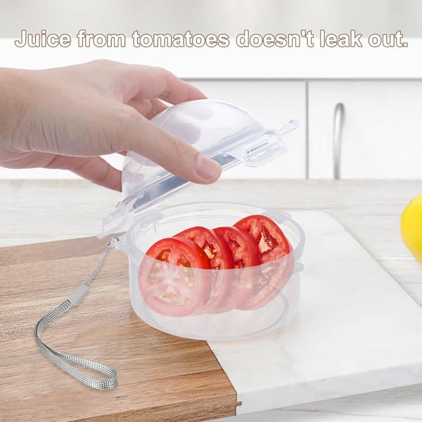 pieces - Fruit and Vegetable Storage Containers with Lids - Small Freezer Containers - Easy to Clean - Microwave Safe