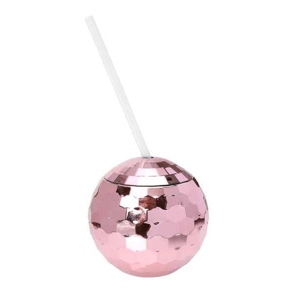 Disco Ball Cup, Sparkling Ball Cup, Cocktail Cup, Sparkling Rose Gold
