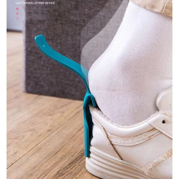 Paket med 5 Lazy Shoe Helper Portable Shoe Lifting Helper Handled Plast Shoehorn for Herr CDQ