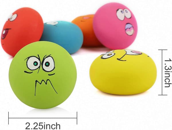 Smile Face Hund Pivelegetøj Bløde Latex Pivebolde til Hvalp