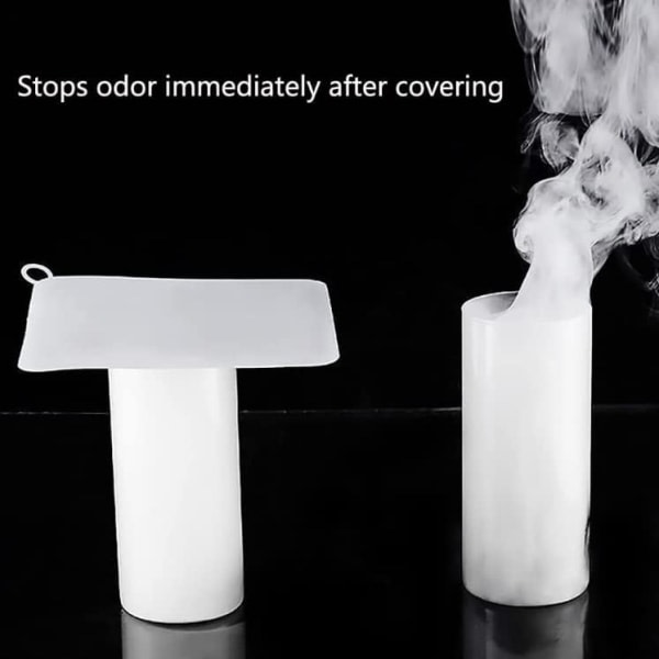 Silikonbadkarsplugg Cover, 2-delads avloppsluktmatta Luktborttagande avloppsplugg for kjøkken, baderom og vask (6 x 6 tum)
