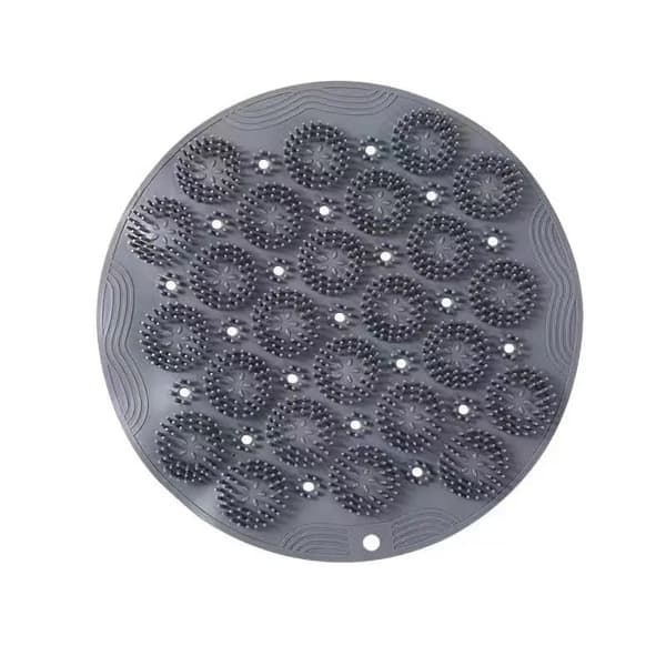 Fotskrubbmatta med halkfria sugproppar_TF_TF Grå 30x30cm
