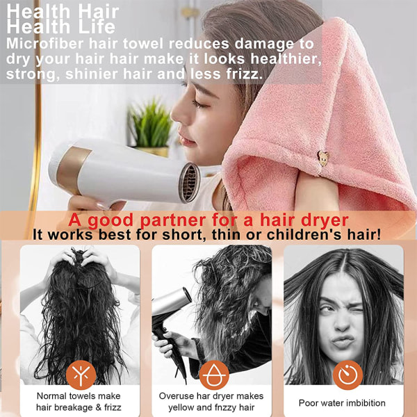 3 torrt hårstrån absorberende förtjockning hurtigtorkande hårinpackning