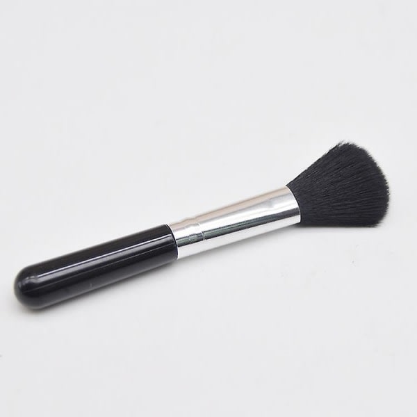 Blush Brush, Flat Top Brush Blender, perfekt för krämer, vätskor, concealers och pulver (2-pack, svart)